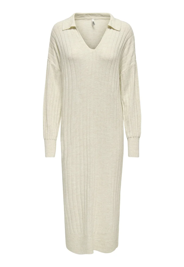 Rochie tricotata de dama,  bej, 100% acril