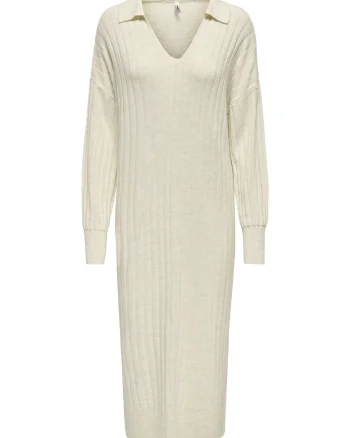 Rochie tricotata de dama,  bej, 100% acril