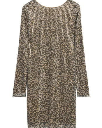 Rochie casual Dama,  bej, poliester reciclat, elastan,