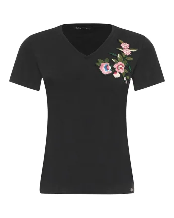 Tricou cu detalii brodate