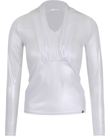Bluza cu aspect metalizat, Gri deschis