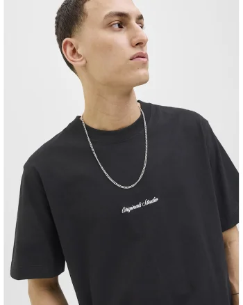 Tricou regular fit de bumbac, Negru