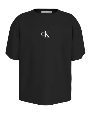 Tricou lejer din bumbac, Negru