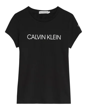 Tricou slim fit de bumbac organic, Alb/Negru
