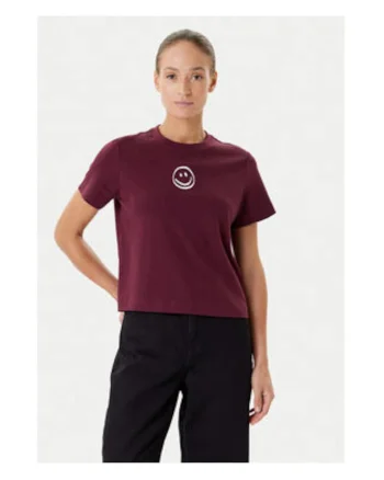 Tricou dama,  mov, 100% bumbac organic,
