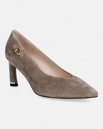 Coccinelle pantofi cu toc stiletto din piele întoarsă