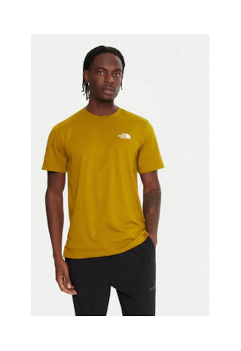 Tricou barbati,  galben, 60% bumbac, 40% poliester