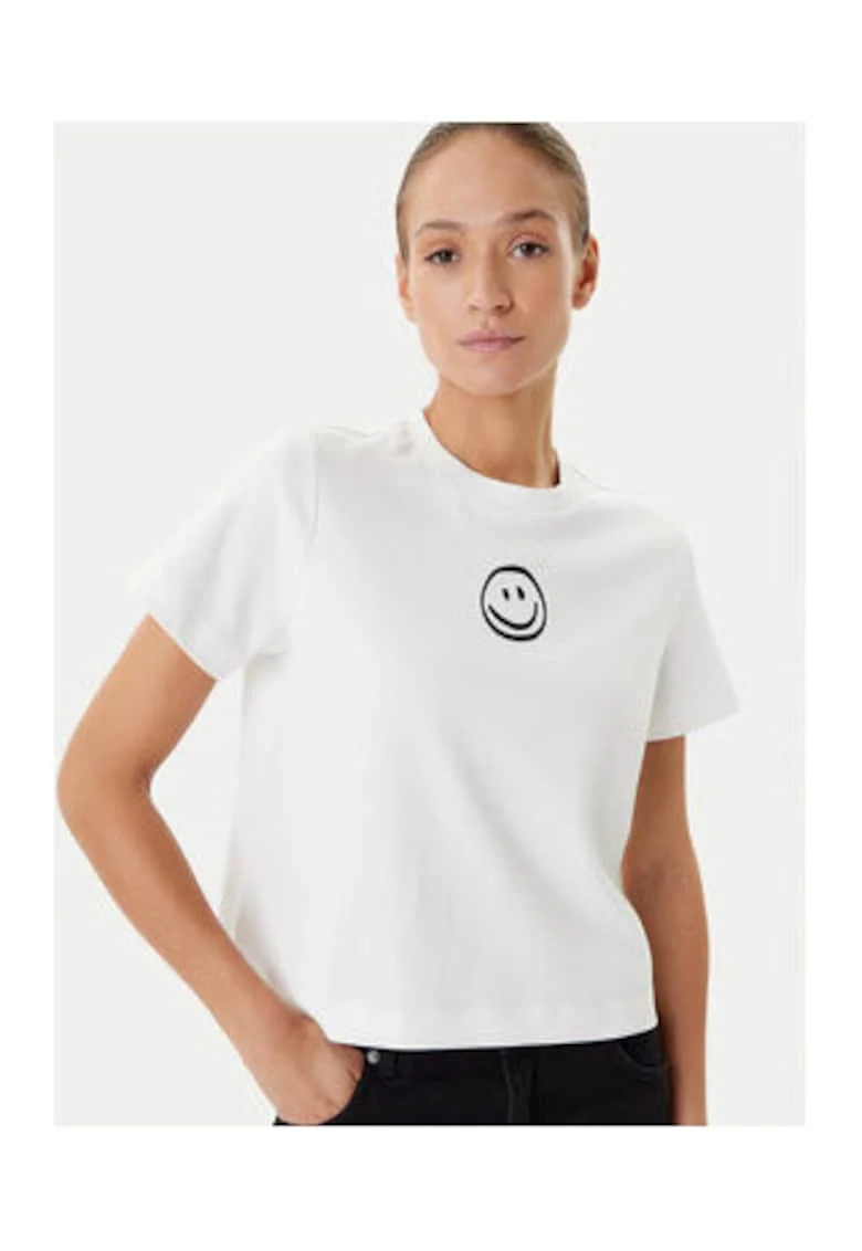 Tricou dama,  Alb, Bumbac organic,