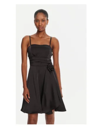 Rochie cocktail Dama,  negru, poliester, elastan,