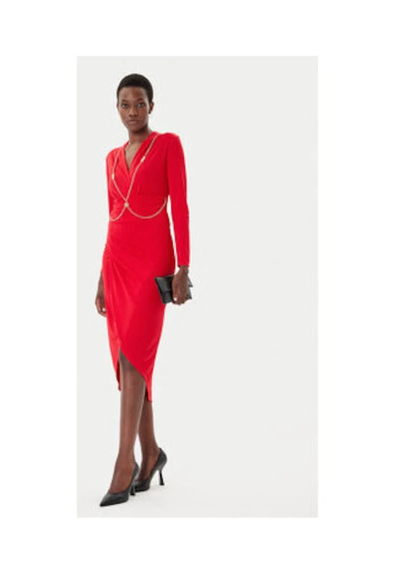 Rochie de cocktail,  rosie, 95% poliester, 5% elastan,