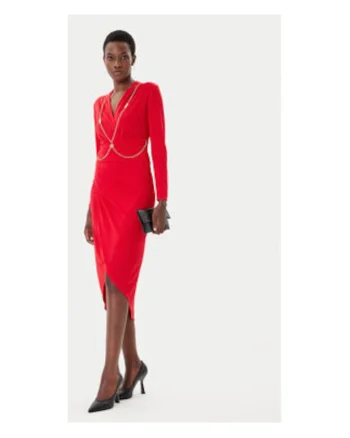 Rochie de cocktail,  rosie, 95% poliester, 5% elastan,