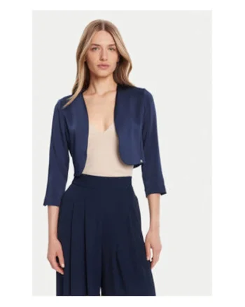 Sacou dama,  bleumarin, 97% poliester, 3% elastan,