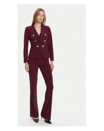 Sacou dama,  bordeaux, 90% poliester, 10% elastan