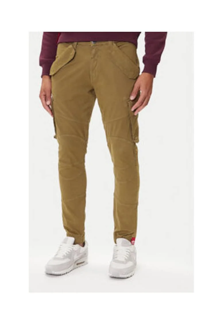 Pantaloni pentru barbati,  bumbac/elastan, kaki,
