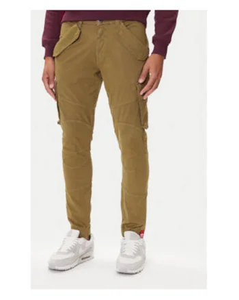 Pantaloni pentru barbati,  bumbac/elastan, kaki,