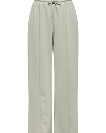 Pantaloni dama,  trening, verde, 60% poliester, 40% viscoza,
