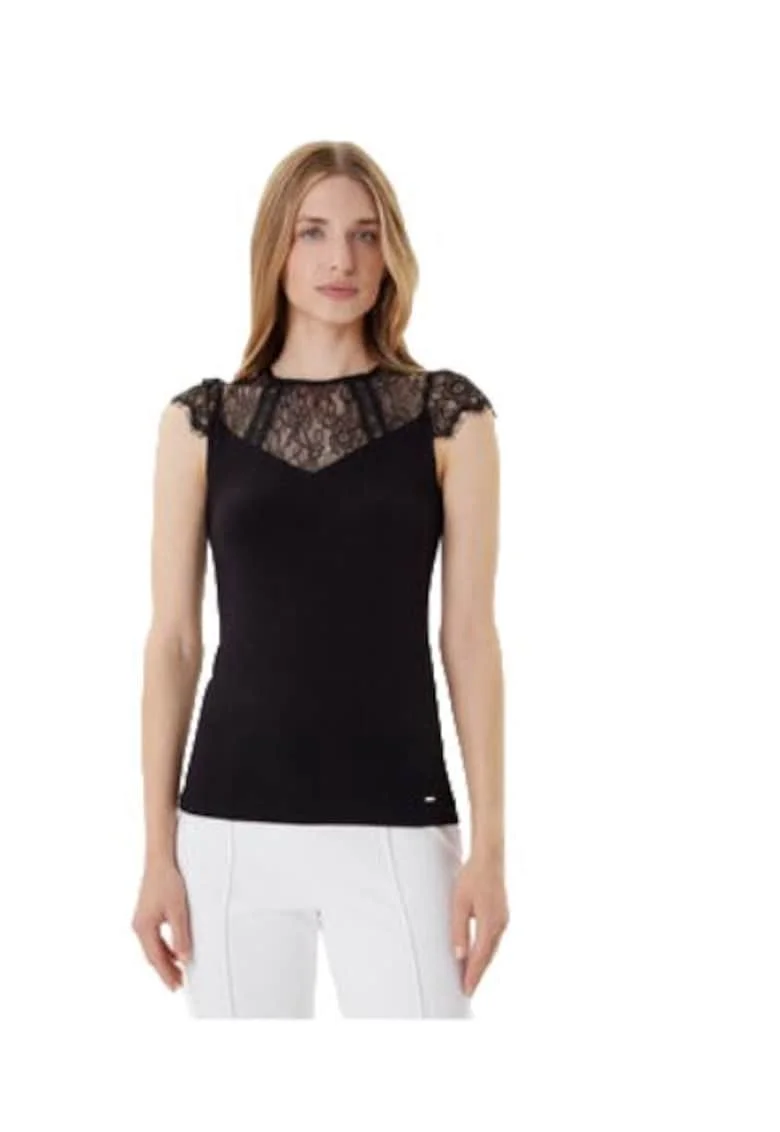 Tricou dama,  viscoza/elastan, negru