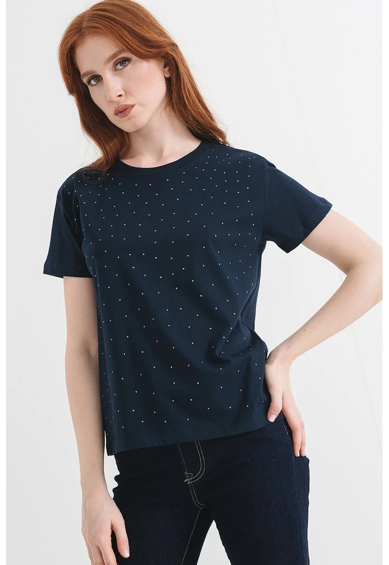 Tricou cu nituri, Bleumarin