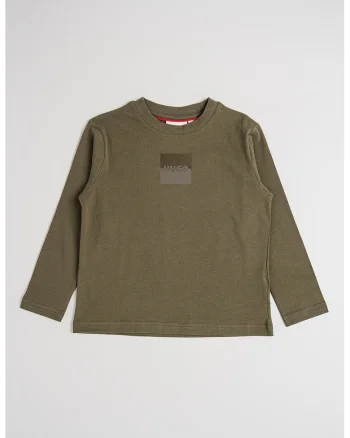 Bluza cu imprimeu logo, Kaki