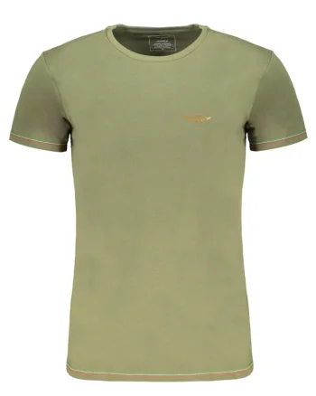 Tricou barbati,  95% bumbac, 5% elastan, Verde, SCOTI003J508