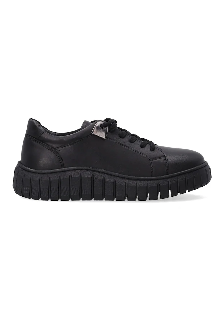 Adidasi sport de dama din piele cu platforma