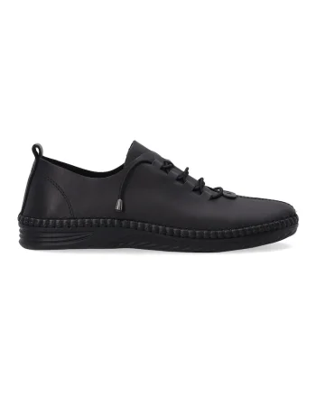 Pantofi sport de dama negri cu sireturi elastice