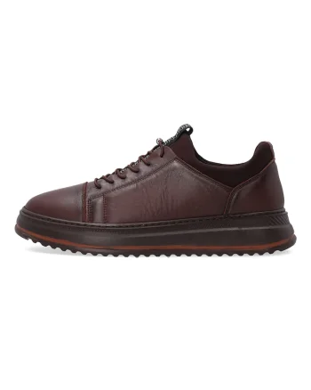 Pantofi barbatesti din piele cu siret elastic