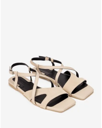 Sandale dama bej stil casual, Bej