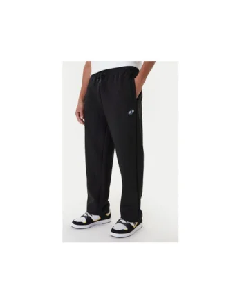 Pantaloni trening Barbati,  bumbac/poliester/elastan, negru,