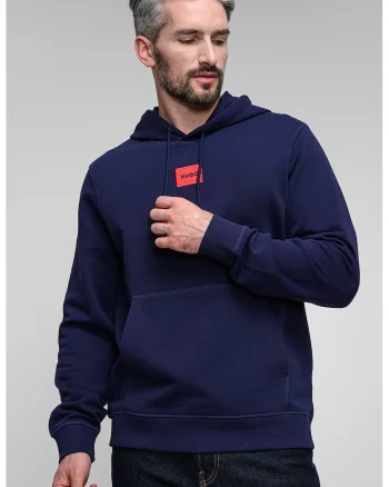 Hanorac cu buzunar kangaroo Daratschi, Albastru indigo