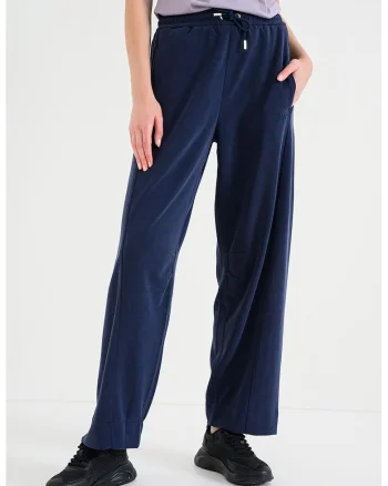 Pantaloni drepti din amestec de modal, Albastru ultramarin