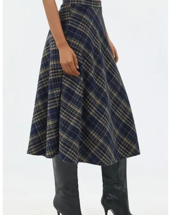 Fusta,  maxi A, bleumarin, textil