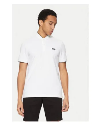 Tricou barbati,  alb, 96% bumbac organic, 4% elastan