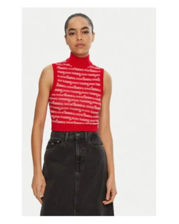 Top de dama,  Rosu, 100% bumbac,