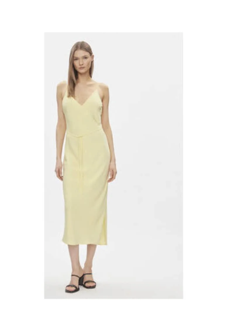 Rochie de vara Dama,  Galben, 100% poliester reciclat,
