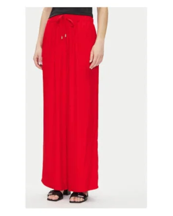 Pantaloni din tesatura pentru femei,  Rosu, 100% viscoza, 6