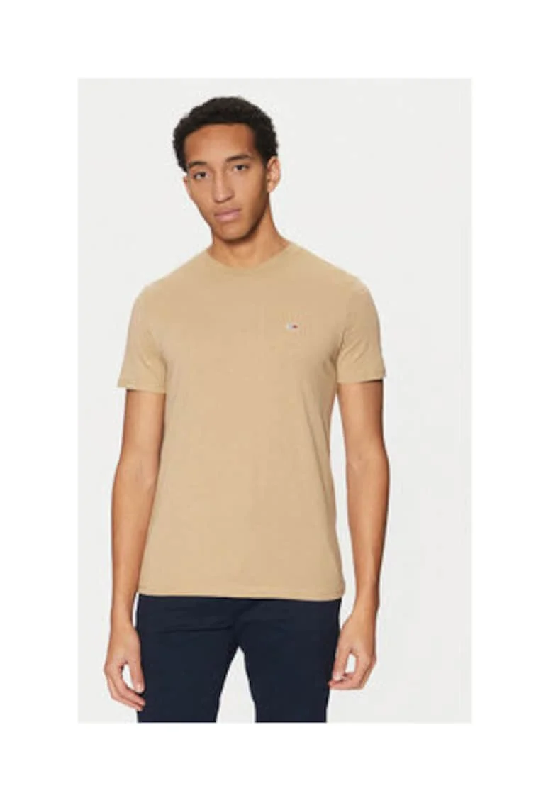 Tricou Barbati,  Bej, 60% bumbac, 40% poliester reciclat