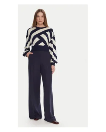 Pulover Dama  viscoza, negru/alb,