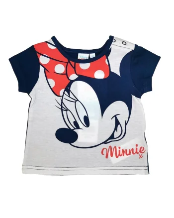 Tricou din bumbac cu print Minnie Mouse,