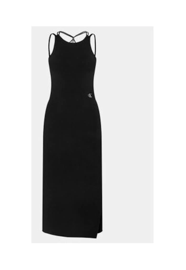 Rochie de zi,  neagra, 77% lyocell, 21% poliamida, 2% elastan,