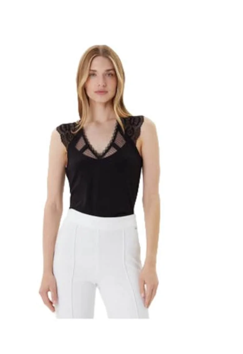 Tricou dama,  viscoza/poliamida/elastan, negru1