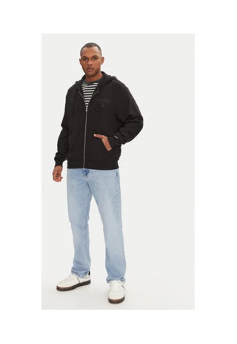 Hanorac barbati,  negru, 100% bumbac,