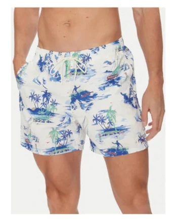 Costum de baie barbati,  multicolor, nailon reciclat,