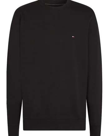 Bluza de trening din bumbac organic cu logo, Negru