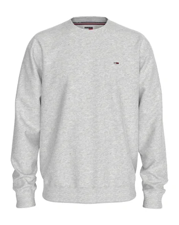 Bluza de trening cu decolteu la baza gatului si logo discret, Gri deschis