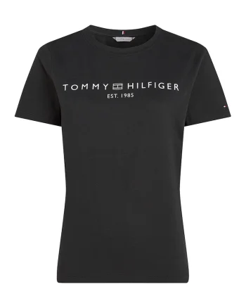 Tricou din bumbac cu imprimeu logo, Alb/Negru