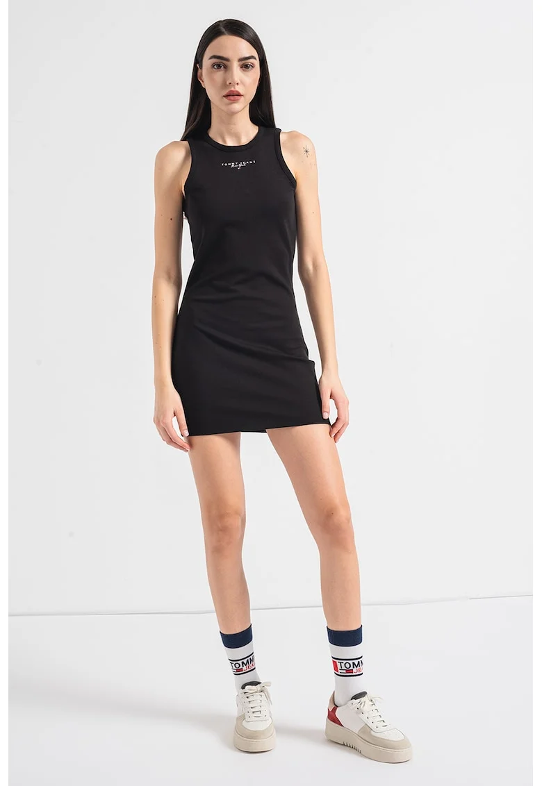 Rochie mini fara maneci, Negru