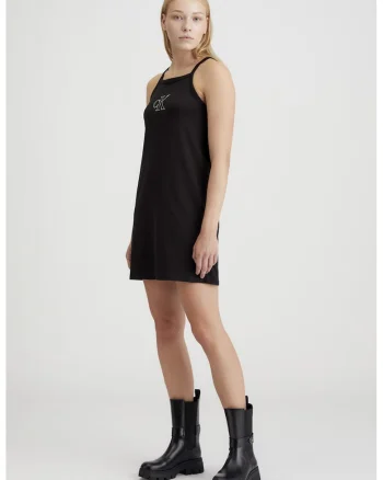 Rochie scurta fara maneci, Negru