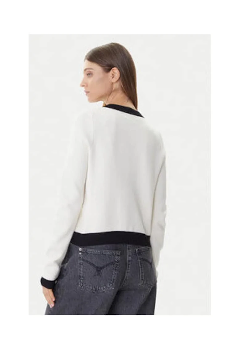 Cardigan dama,  Ecru, viscoza