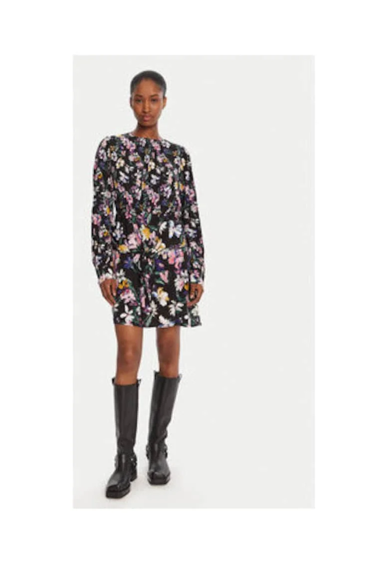 Rochie casual Dama,  negru, 100% viscoza